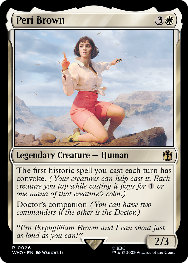 Peri Brown (026) Foil - Doctor Who