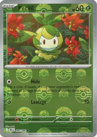 Petilil (Poke Ball Pattern) (6) Reverse Holofoil - Black Bolt