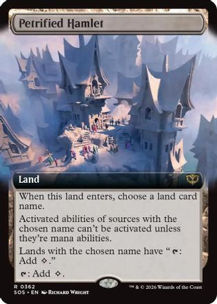 Petrified Hamlet (Extended Art) (362) Foil - Secrets of Strixhaven