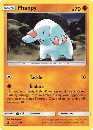 Phanpy (72) Reverse Holofoil - Celestial Storm