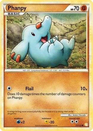 Phanpy (77) Reverse Holofoil - HeartGold & SoulSilver
