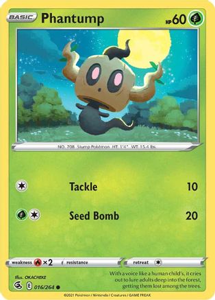 Phantump (16) Reverse Holofoil - Fusion Strike