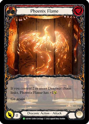 Phoenix Flame (Extended Art) (LGS104) Rainbow Foil - Flesh and Blood: Promo Cards