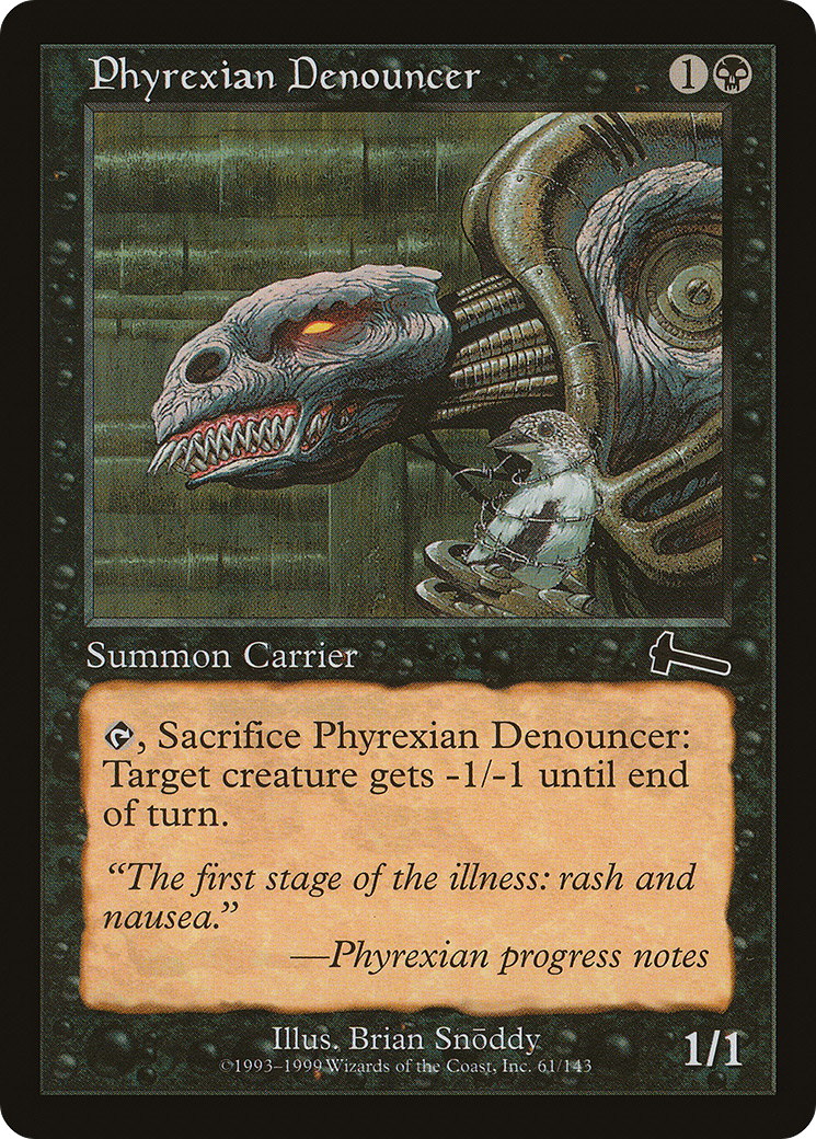 Phyrexian Denouncer (061) Foil - Urza's Legacy
