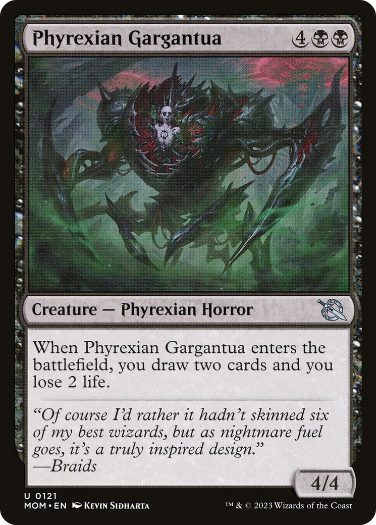 Phyrexian Gargantua (121) - March of the Machine Foil