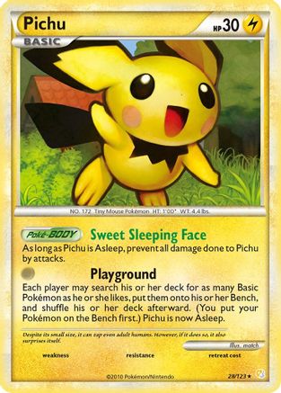 Pichu (28) Reverse Holofoil - HeartGold & SoulSilver