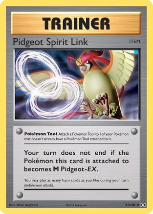 Pidgeot Spirit Link (81) Reverse Holofoil - Evolutions