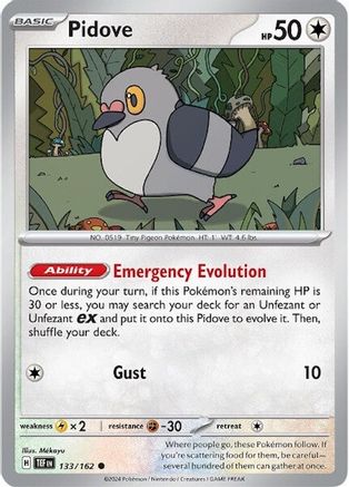 Pidove (133) Reverse Holofoil - Temporal Forces