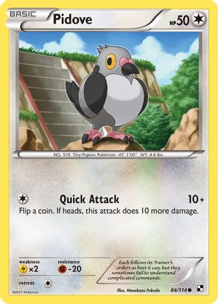Pidove (84) Reverse Holofoil - Black & White