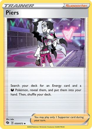 Piers (58) Reverse Holofoil - Champions Path