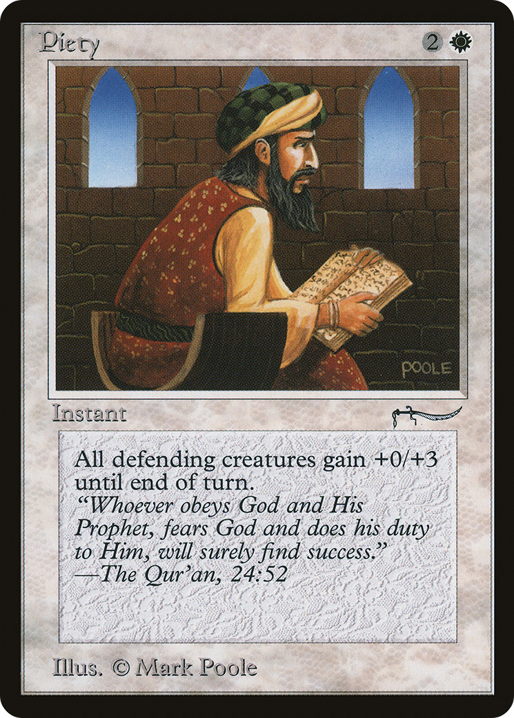 Piety (Dark Mana Cost) - Arabian Nights