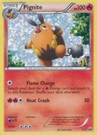 Pignite (4) Holofoil - McDonalds Promos 2012