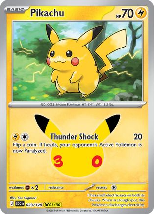 Pikachu (23) Holofoil - 30th Celebration