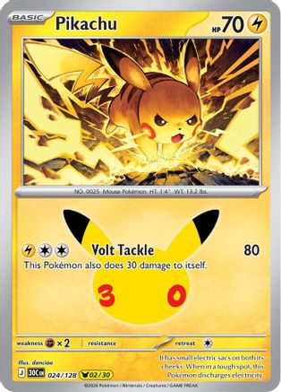 Pikachu (24) Holofoil - 30th Celebration