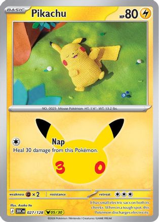 Pikachu (27) Holofoil - 30th Celebration