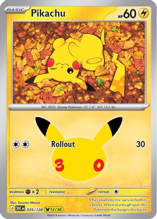 Pikachu (35) Holofoil - 30th Celebration