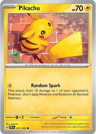 Pikachu (51) Reverse Holofoil - Temporal Forces