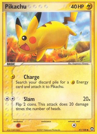 Pikachu (57) Reverse Holofoil - Power Keepers