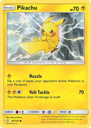 Pikachu (66) Reverse Holofoil - Cosmic Eclipse
