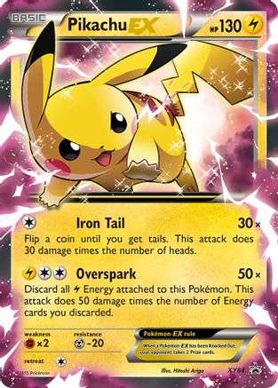 Pikachu EX (XY84) Holofoil - Black Star Promos