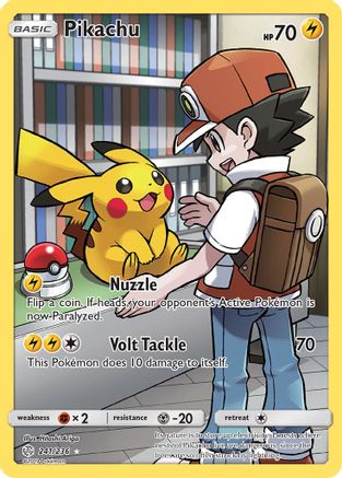 Pikachu (Full Art) (241) Holofoil - Cosmic Eclipse