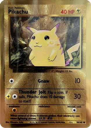 Pikachu (Metal Card) (58) Holofoil - Miscellaneous Cards & Products