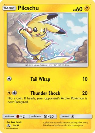 Pikachu (SM98) Holofoil - Black Star Promos