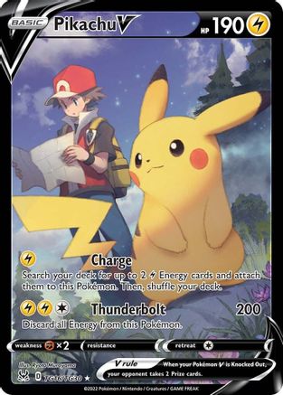 Pikachu V (Alternate Full Art) (TG16) Holofoil - Lost Origin