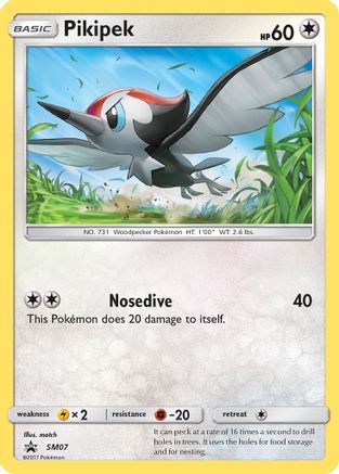 Pikipek (SM07) Holofoil - Black Star Promos