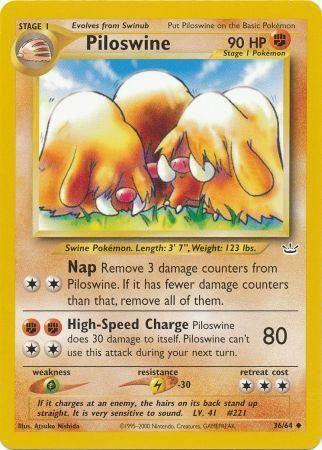 Piloswine (36) (Unlimited) - Neo Revelation