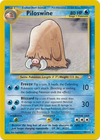 Piloswine (44) (Unlimited) - Neo Genesis