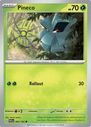 Pineco (4) - Paldea Evolved