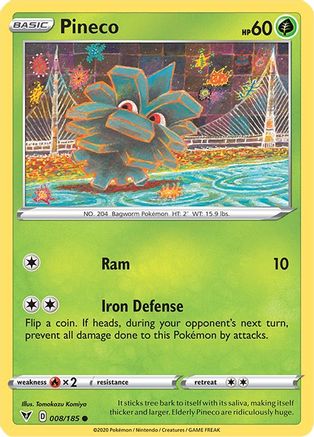 Pineco (8) Reverse Holofoil - Vivid Voltage