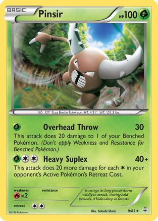 Pinsir (9) Reverse Holofoil - Generations