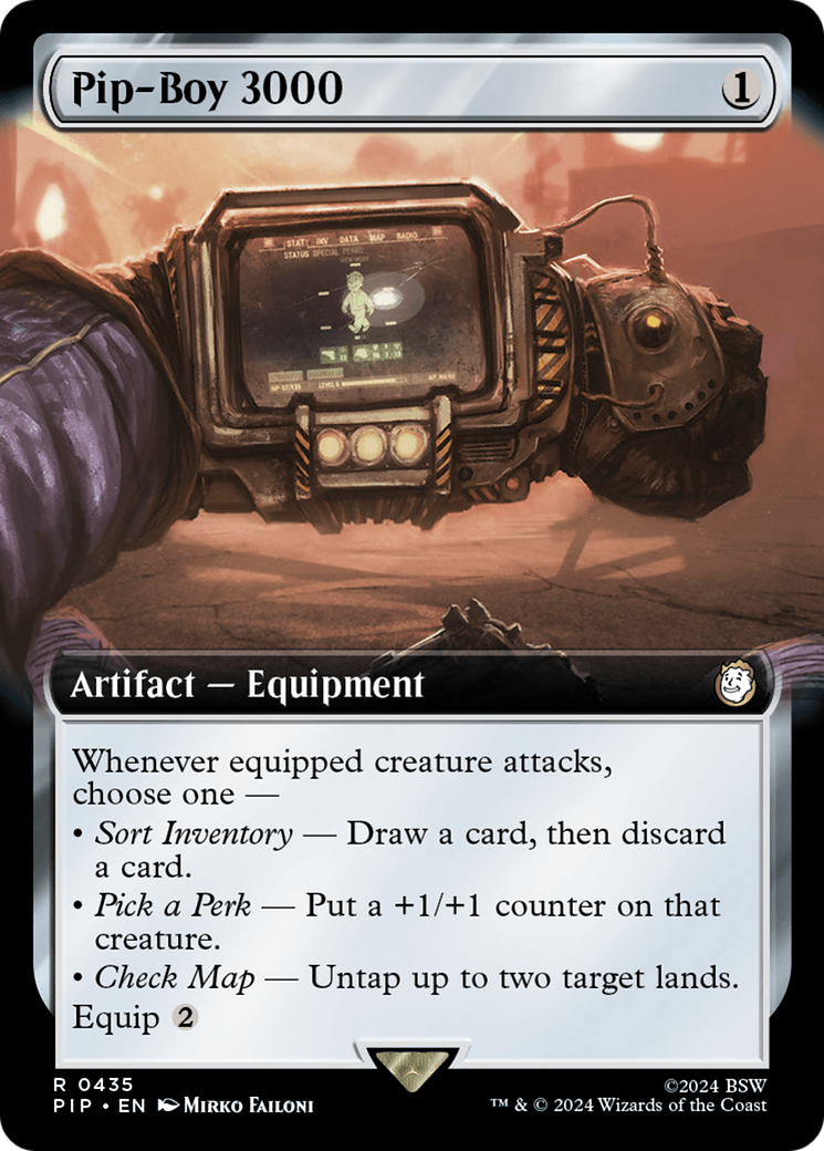 Pip-Boy 3000 (Extended Art) (435) Foil - Fallout