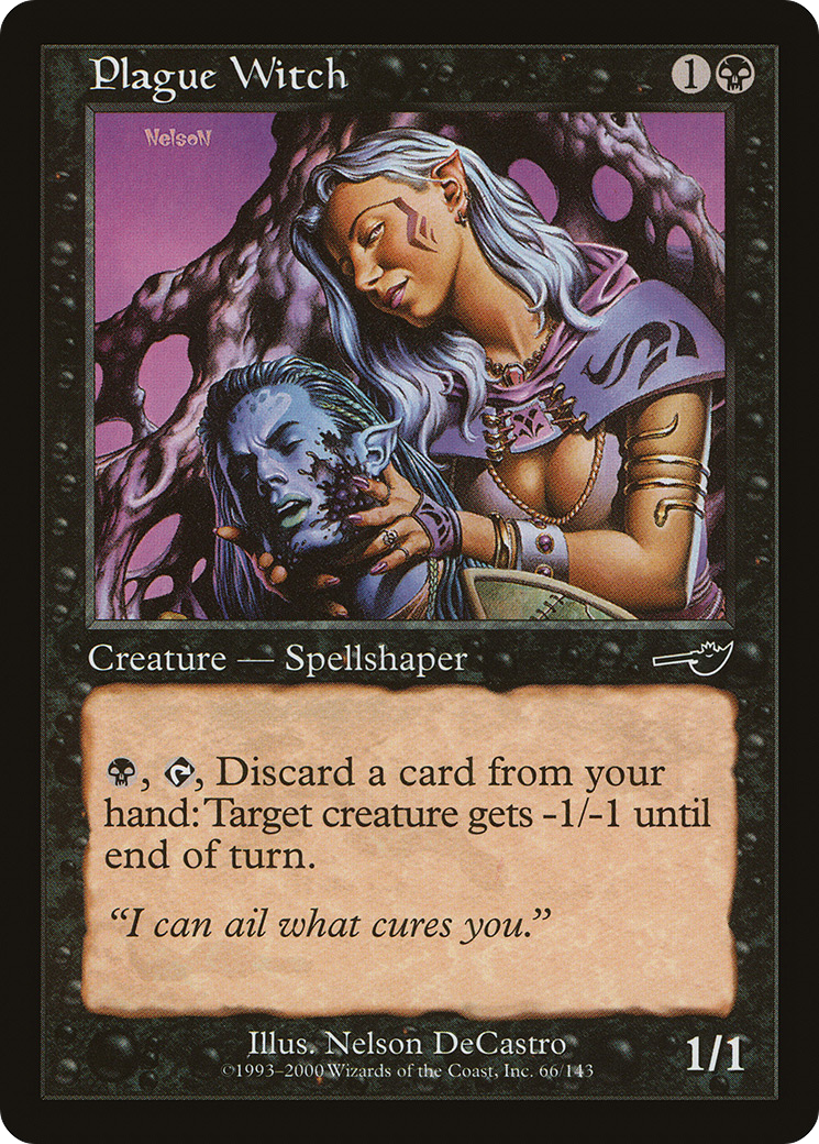 Plague Witch (066) Foil - Nemesis