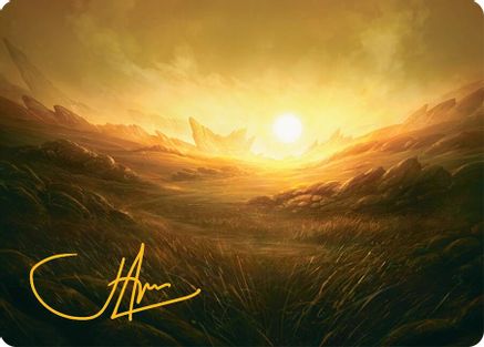 Plains (031s) Gold-Stamped - Art Series: Tarkir: Dragonstorm