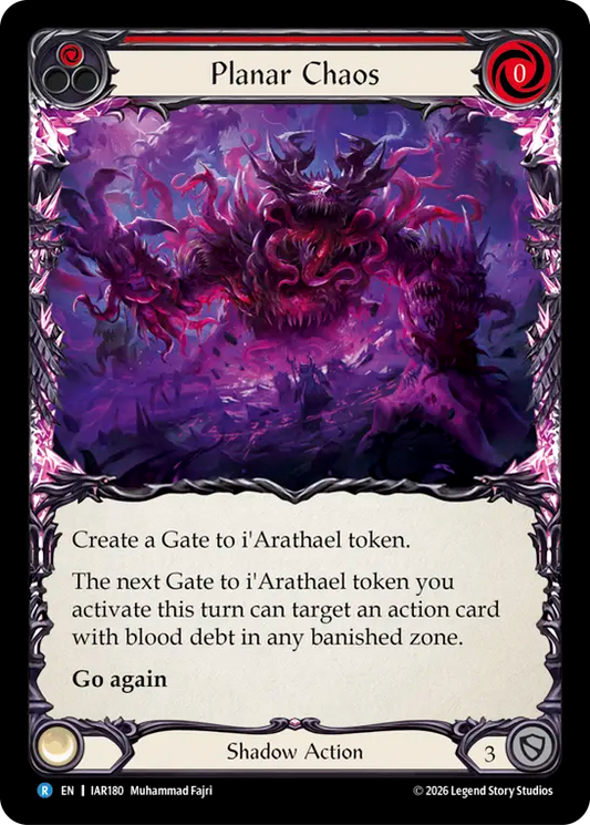 Planar Chaos (Red) (IAR180) Rainbow Foil - Usurp the Shadow Throne