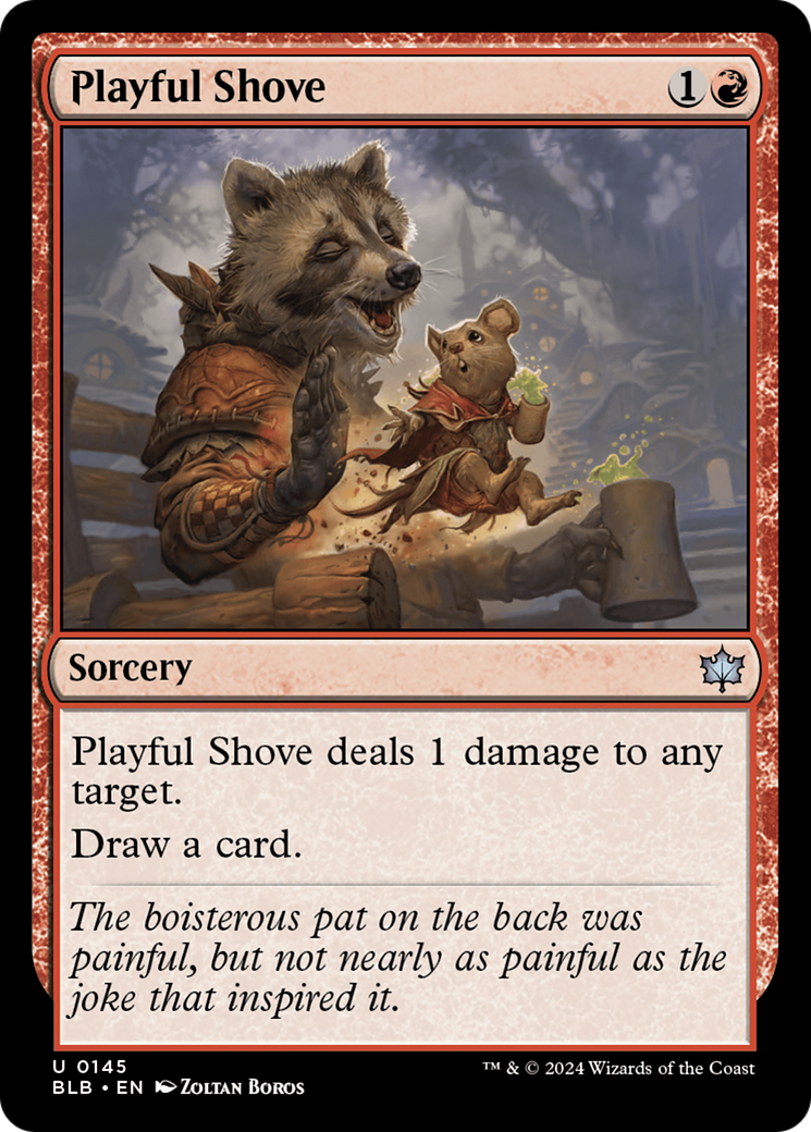 Playful Shove (145) - Bloomburrow Foil