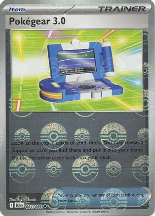 Pokegear 3.0 (Poke Ball Pattern) (84) Reverse Holofoil - Black Bolt