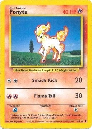 Ponyta (60) - Base Set
