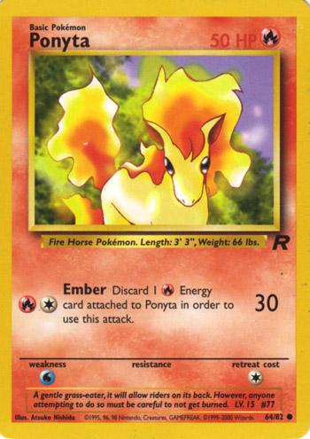Ponyta (64) (Unlimited) - Team Rocket