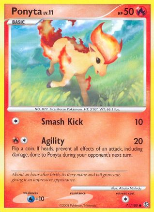 Ponyta (71) Reverse Holofoil - Stormfront