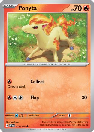 Ponyta (77) Reverse Holofoil - 151