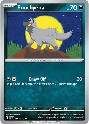 Poochyena (105) Reverse Holofoil - Temporal Forces