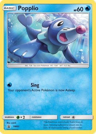 Popplio (SM03) Holofoil - Black Star Promos
