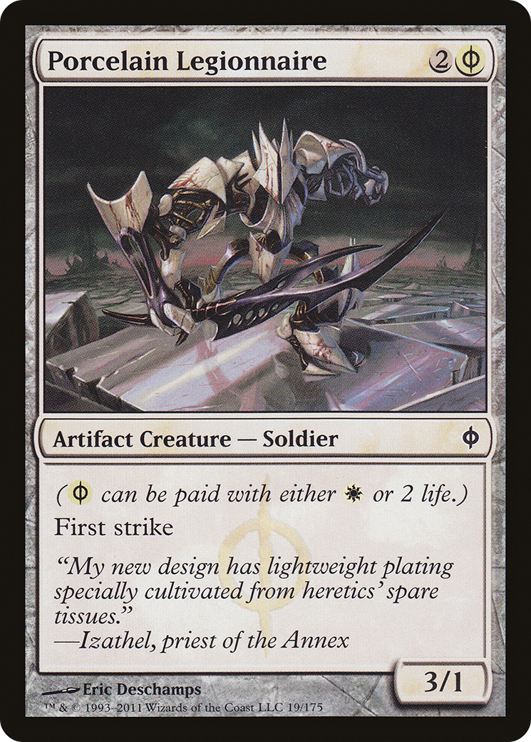 Porcelain Legionnaire (019) Foil - New Phyrexia