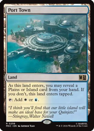 Port Town (256) Surge Foil - Commander: Marvel Super Heroes