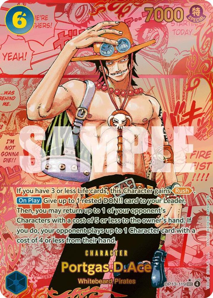 Portgas.D.Ace (3rd Anniversary) (OP13-119) Foil