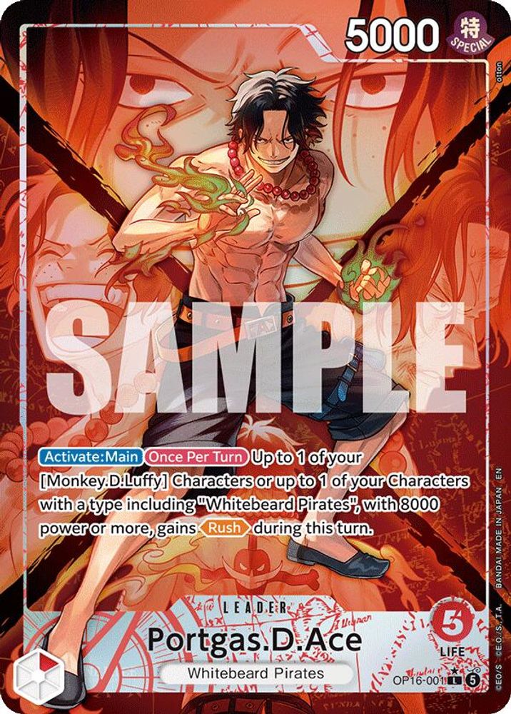 Portgas.D.Ace (Alternate Art) (OP16-001) Foil